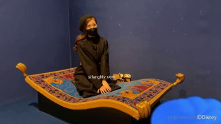 College slut gets her hairless pussy pounded in missionary position